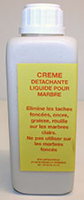 Crème détachante liquide pour marbre