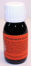 Finition bleu glacé à l'ancienne