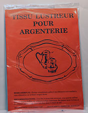 Tissu lustreur argenterie